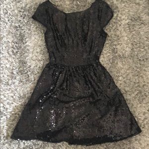 Black sequin dress